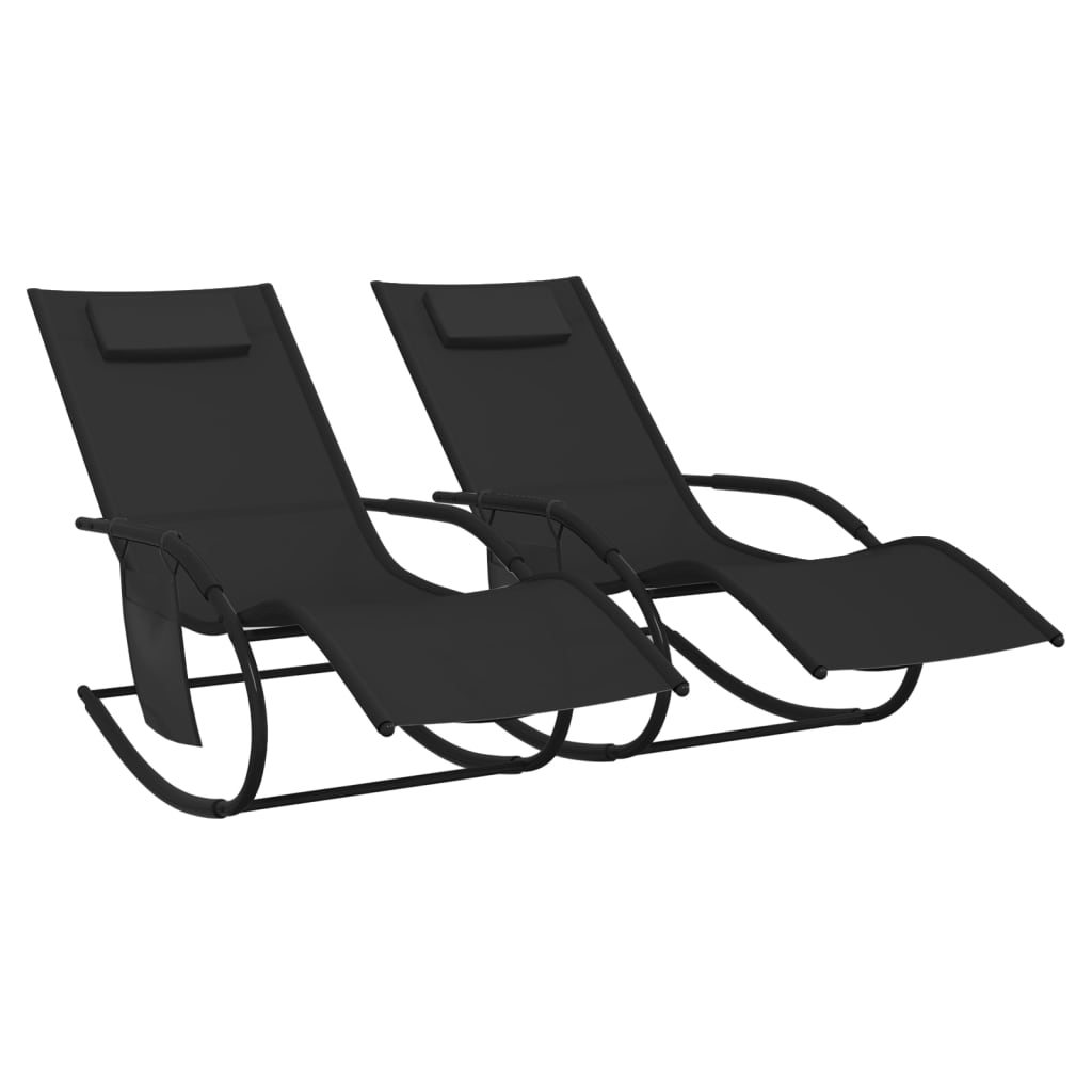 8720286760932_a_en_hd_1 vidaXL Rocking Sun Loungers 2 pcs Black Steel and Textilene - Image 2