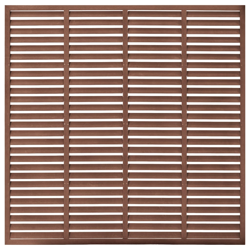 8720286761410_a_en_hd_1 vidaXL Louver Fence WPC 180x180 cm Brown - Image 2