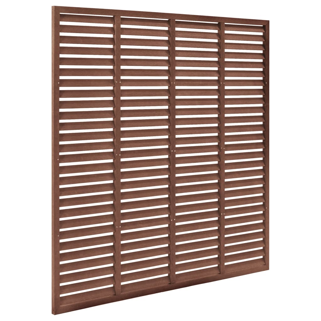 8720286761410_g_en_hd_1 vidaXL Louver Fence WPC 180x180 cm Brown - Image 3