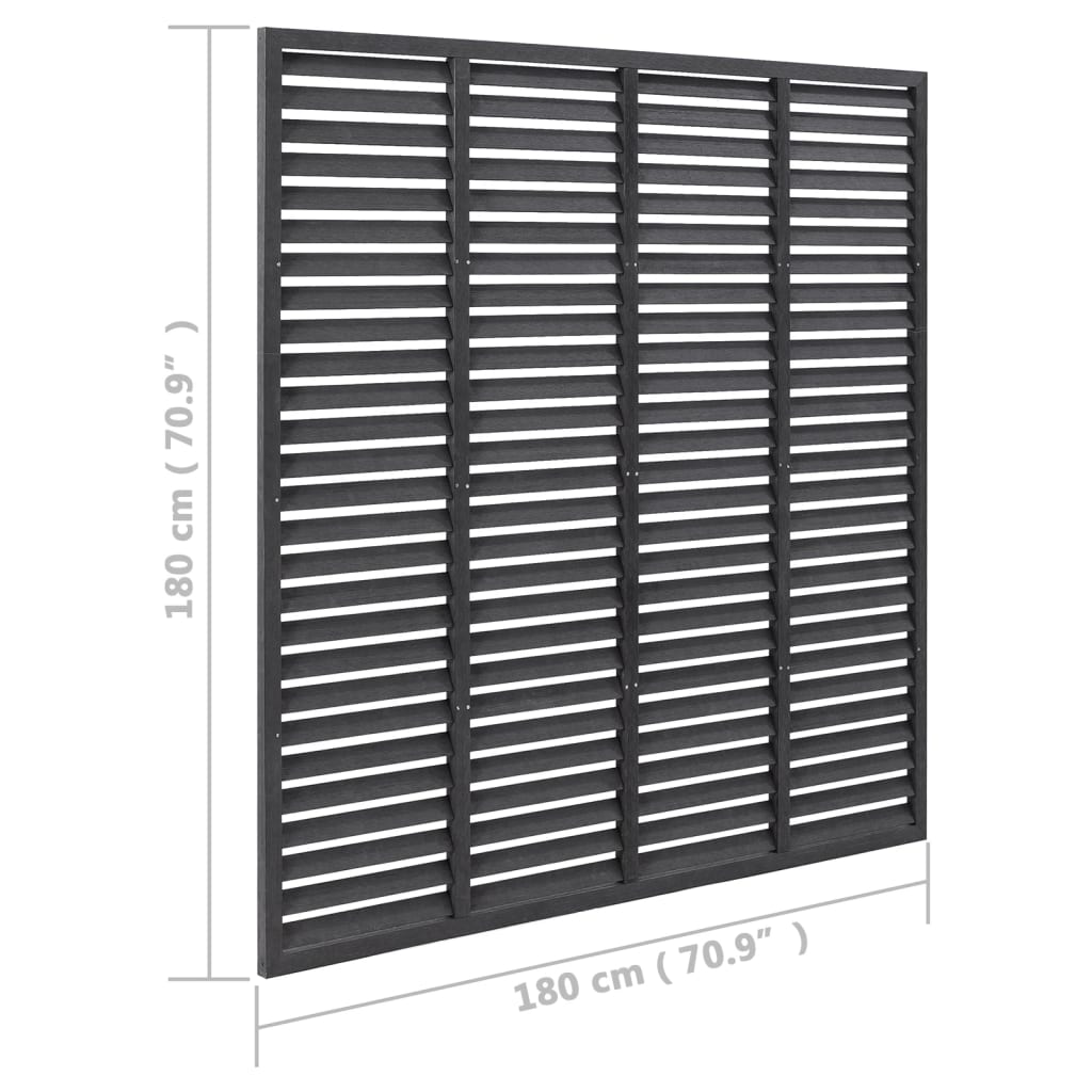 8720286761427_g_en_hd_3 vidaXL Louver Fence WPC 180x180 cm Grey - Image 5