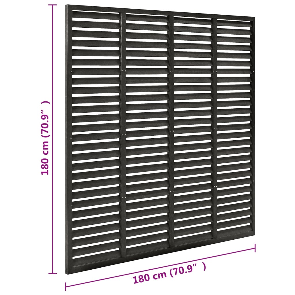 8720286761434_g_en_hd_3 vidaXL Louver Fence WPC 180x180 cm Dark Grey - Image 5