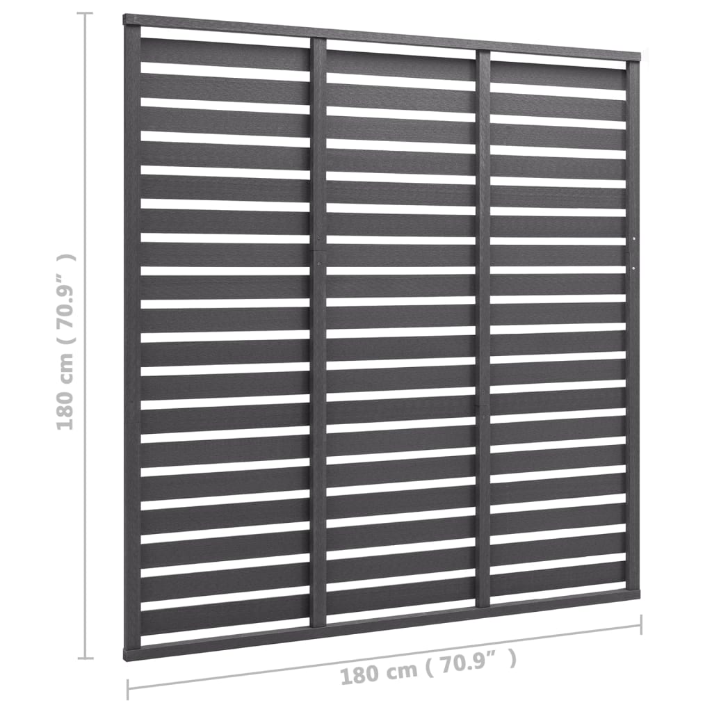 8720286761458_g_en_hd_3 vidaXL Fence Panel WPC 180x180 cm Grey - Image 4
