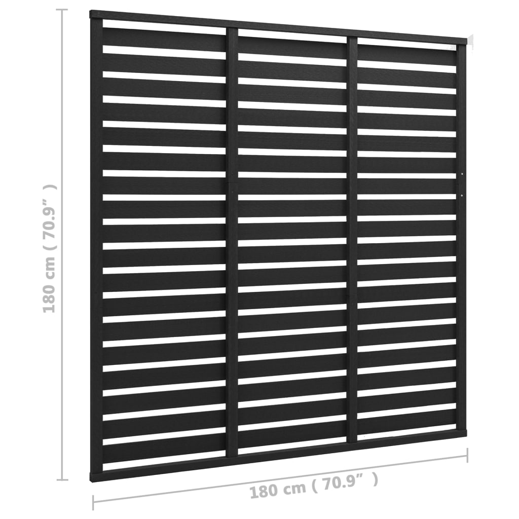 8720286761465_g_en_hd_3 vidaXL Fence Panel WPC 180x180 cm Black - Image 4