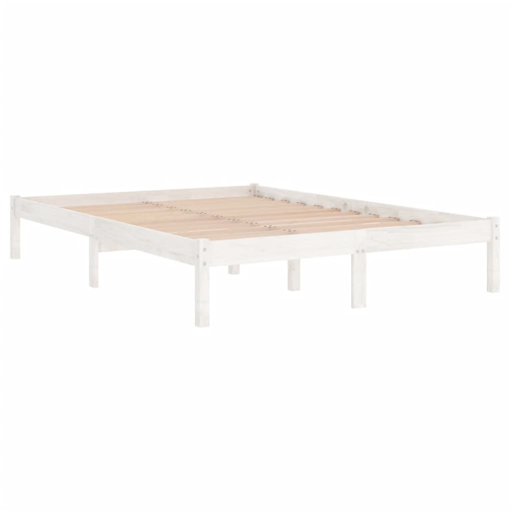 8720286762493_g_en_hd_1 vidaXL Bed Frame without Mattress White Solid Wood 150x200 cm - Image 3