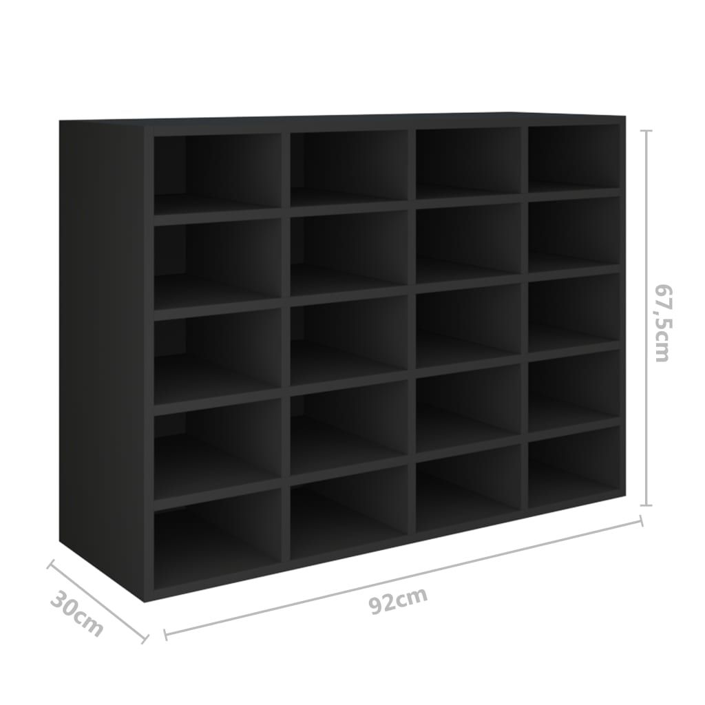 8720286763384_g_en_hd_4 vidaXL Shoe Rack Engineered Wood 92x30x67.5 cm Black - Image 7