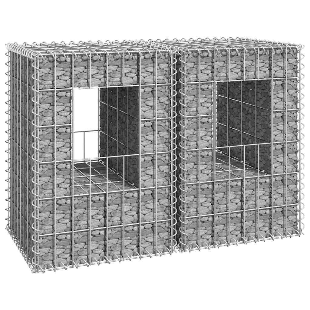 8720286763827_m_en_hd_1 vidaXL Gabion Basket Posts 2 pcs 40x40x60 cm Iron - Image 1