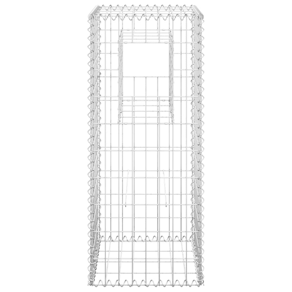 8720286763841_g_en_hd_2 vidaXL Gabion Basket Posts 2 pcs 40x40x100 cm Iron - Image 4