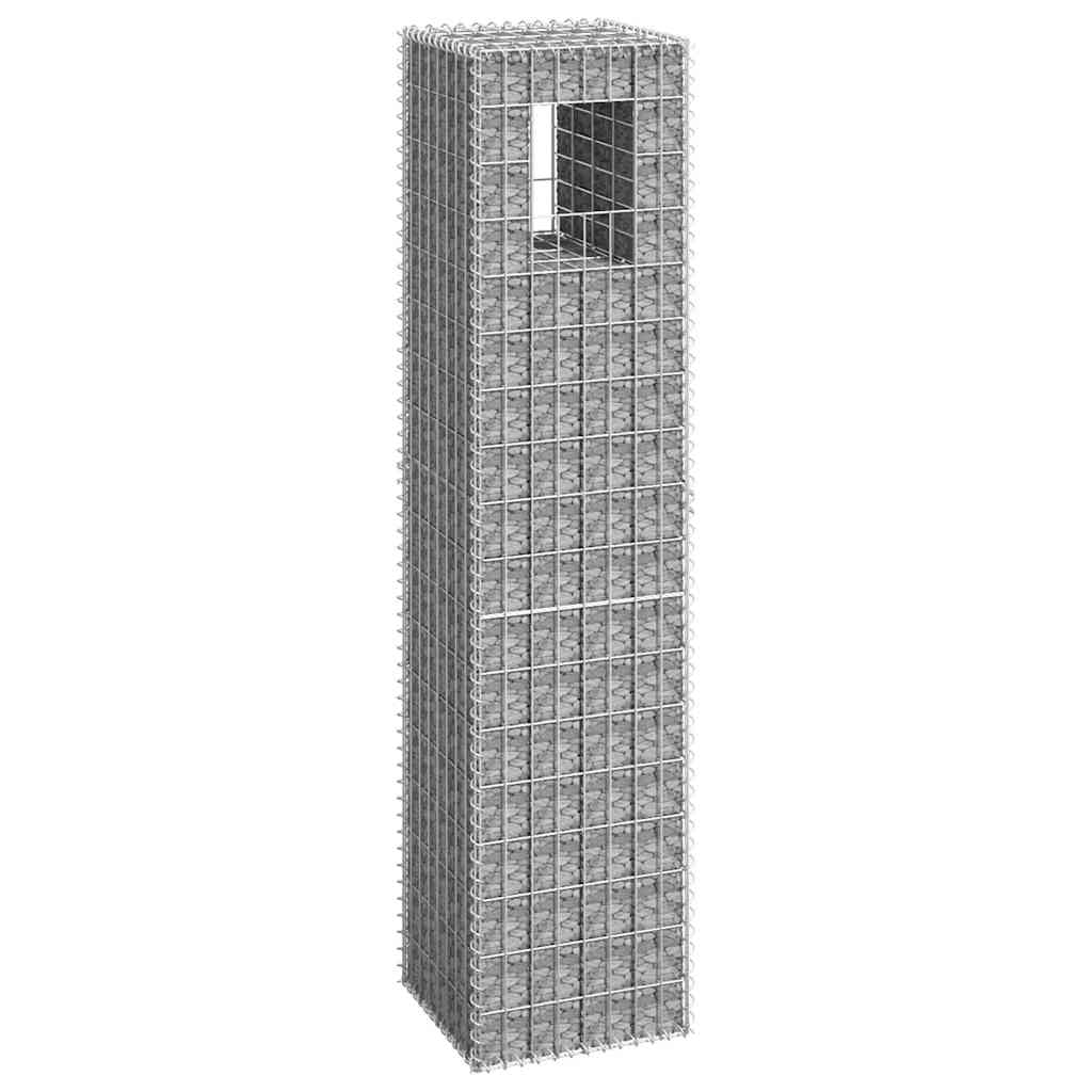 8720286763872_m_en_hd_1 vidaXL Gabion Basket Post 40x40x180 cm Iron - Image 1