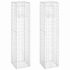 vidaXL Gabion Basket Posts 2 pcs 40x40x180 cm Iron - Image 2