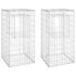 vidaXL Gabion Basket Posts 2 pcs 50x50x100 cm Iron - Image 2