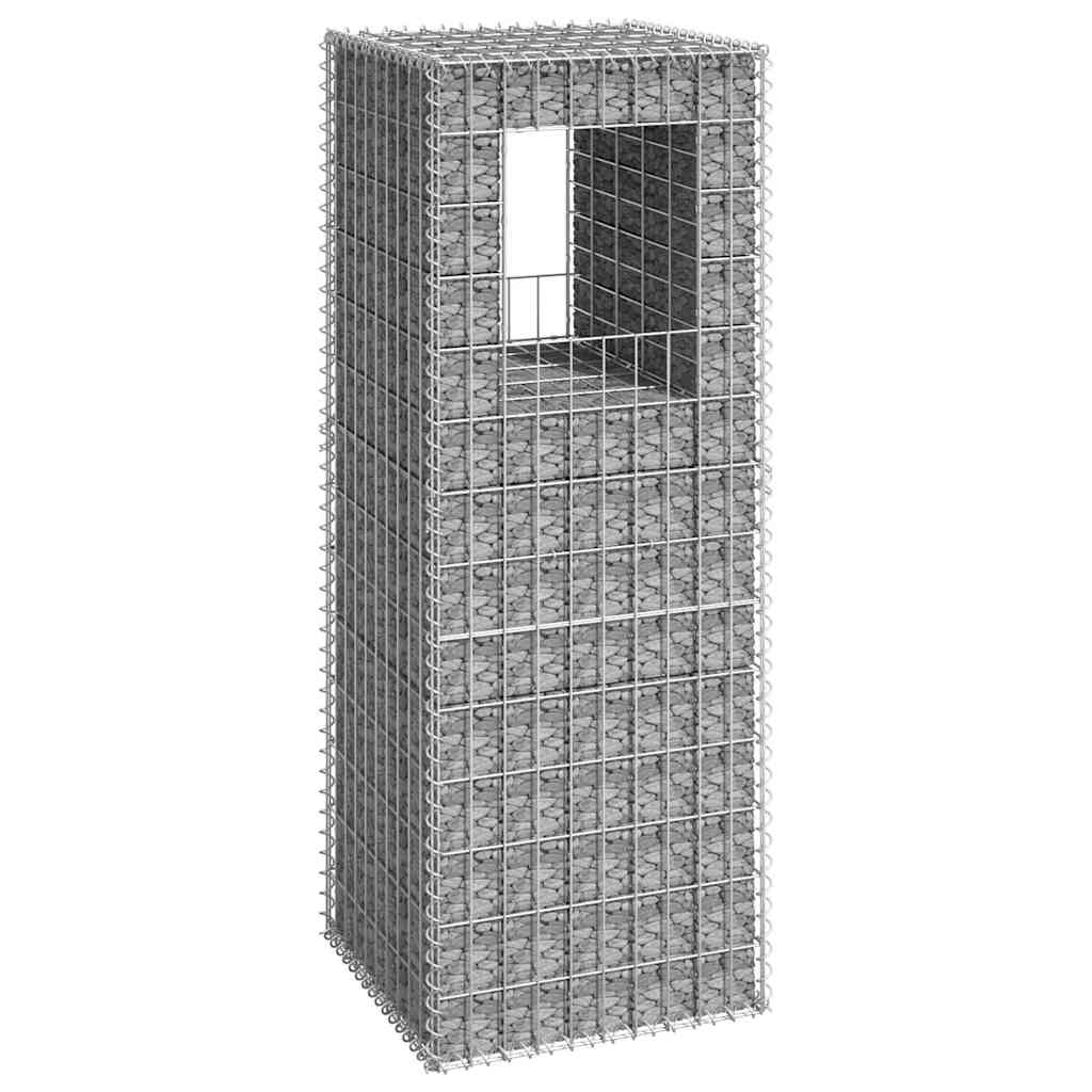 8720286763933_m_en_hd_1 vidaXL Gabion Basket Post 50x50x140 cm Iron - Image 1