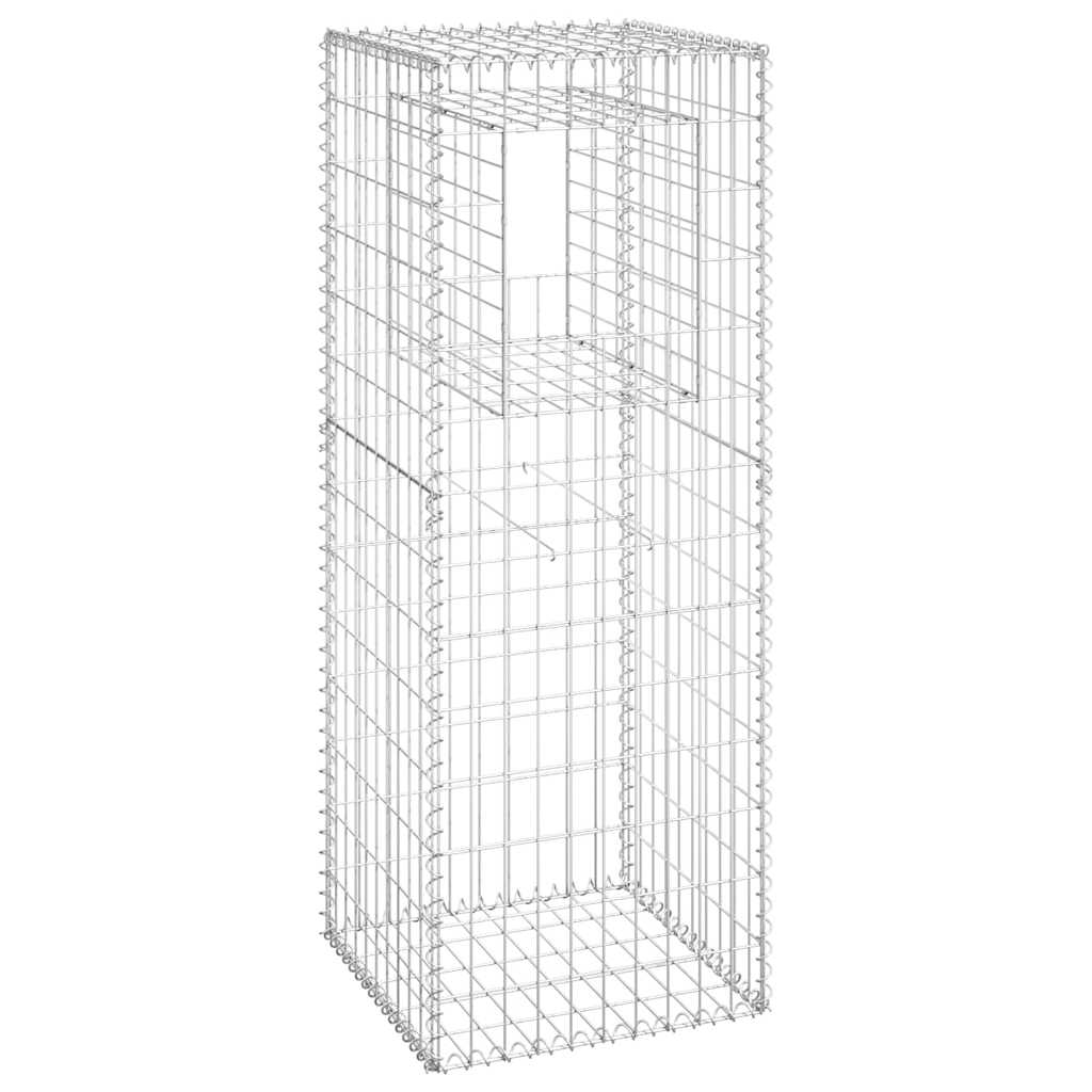 8720286763940_g_en_hd_1 vidaXL Gabion Basket Posts 2 pcs 50x50x140 cm Iron - Image 3