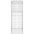 vidaXL Gabion Basket Posts 2 pcs 50x50x140 cm Iron - Image 5