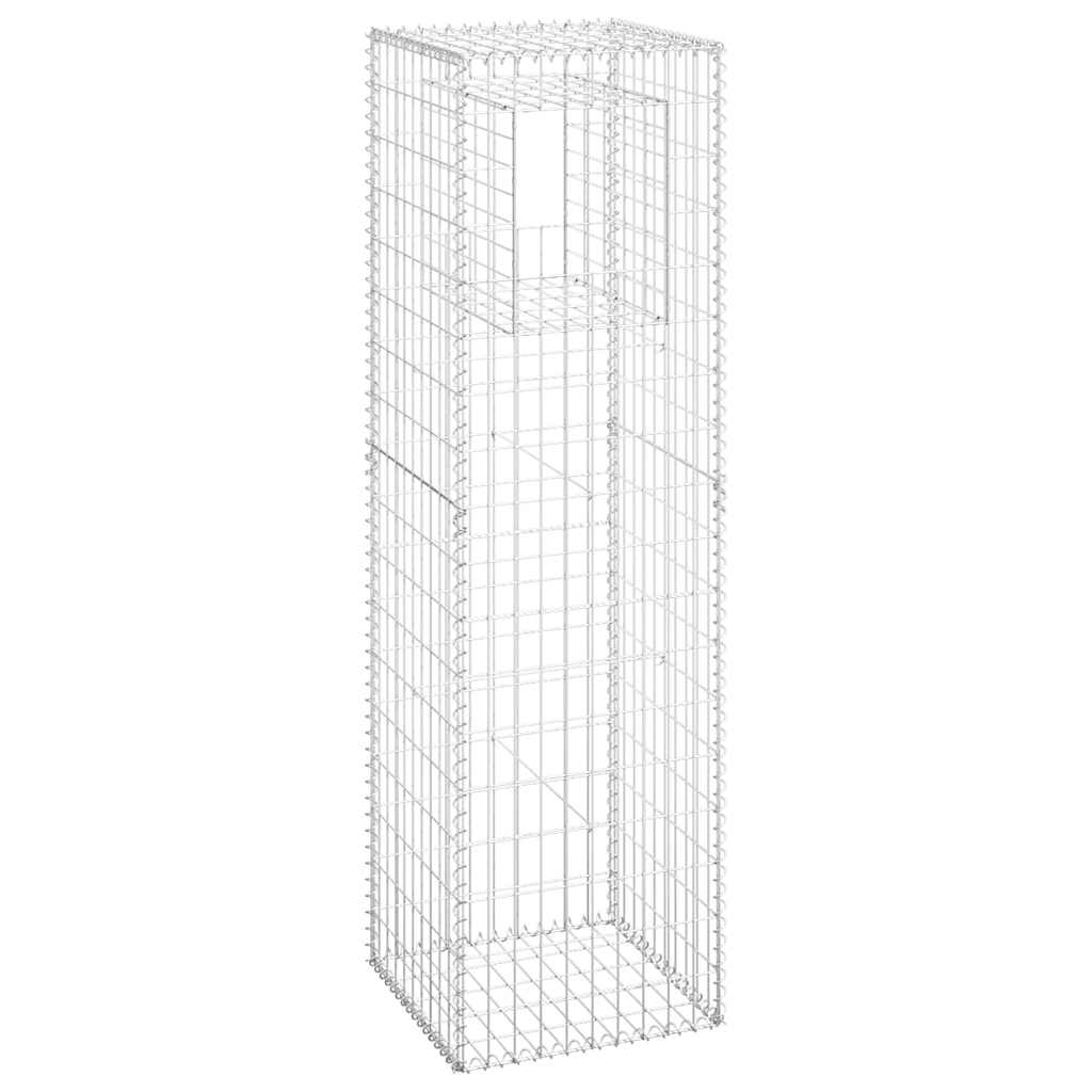 8720286763964_g_en_hd_1 vidaXL Gabion Basket Posts 2 pcs 50x50x180 cm Iron - Image 3