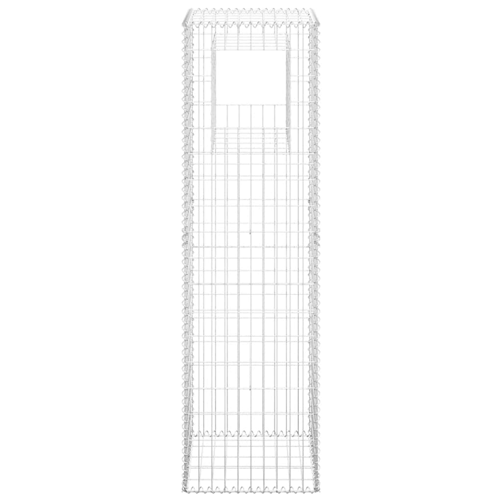 8720286763964_g_en_hd_2 vidaXL Gabion Basket Posts 2 pcs 50x50x180 cm Iron - Image 4