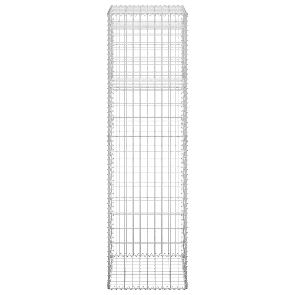 8720286763964_g_en_hd_3 vidaXL Gabion Basket Posts 2 pcs 50x50x180 cm Iron - Image 5