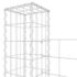 vidaXL U-shape Gabion Basket with 6 Posts Iron 620x20x200 cm - Image 5