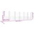 vidaXL U-shape Gabion Basket with 7 Posts Iron 740x20x200 cm - Image 6