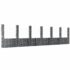 vidaXL U-shape Gabion Basket with 7 Posts Iron 740x20x200 cm