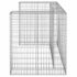 vidaXL Gabion Wall for Garbage Bins Galvanised Steel 180x100x110 cm - Image 4