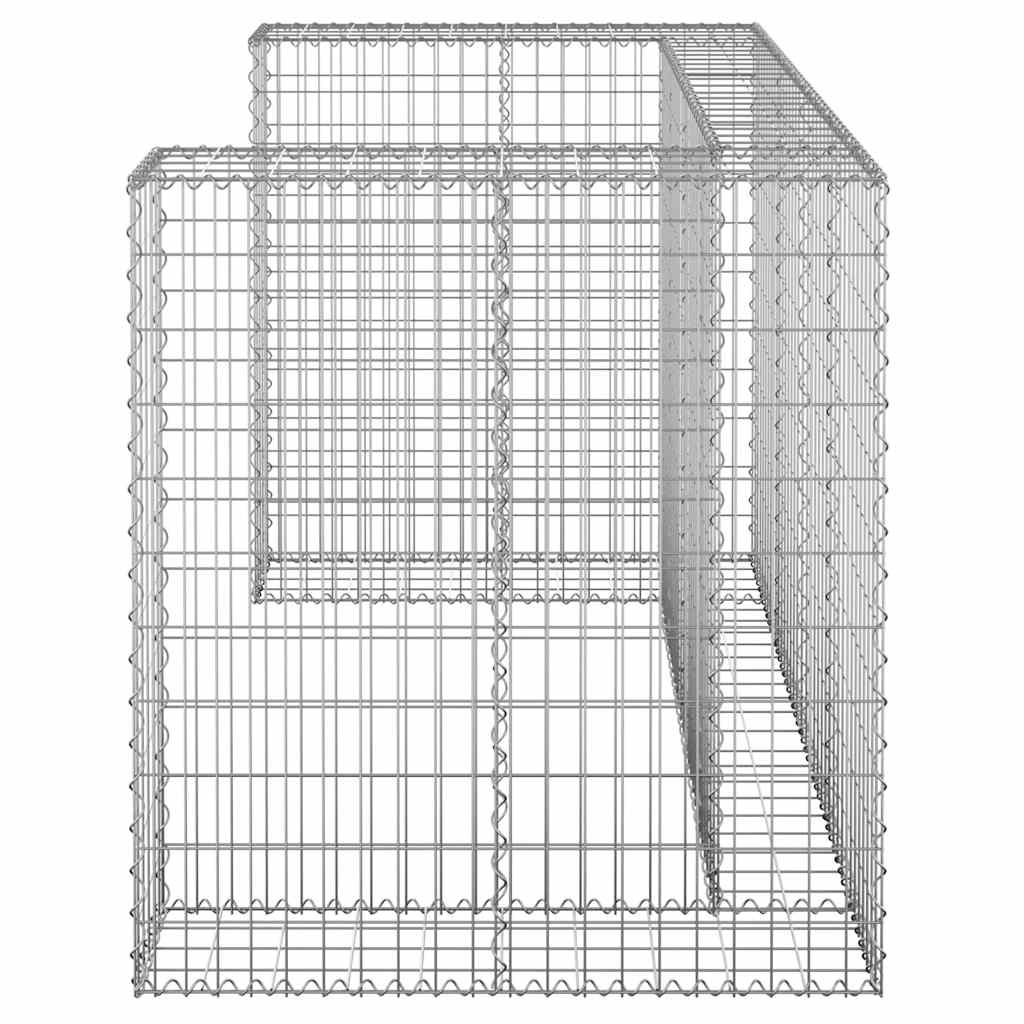 8720286764220_g_en_hd_2 vidaXL Gabion Wall for Garbage Bins Galvanised Steel 180x100x110 cm - Image 4