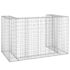 vidaXL Gabion Wall for Garbage Bins Galvanised Steel 180x100x110 cm - Image 5