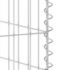 vidaXL Gabion Wall for Garbage Bins Galvanised Steel 180x100x110 cm - Image 6
