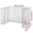 vidaXL Gabion Wall for Garbage Bins Galvanised Steel 180x100x110 cm - Image 7