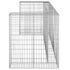 vidaXL Gabion Wall for Garbage Bins Galvanised Steel 254x100x110 cm - Image 4