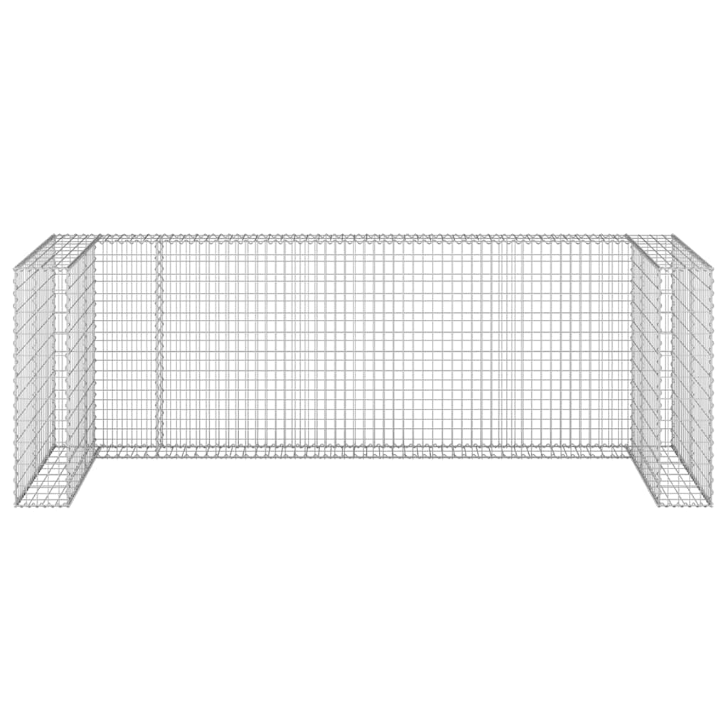 8720286764244_g_en_hd_1 vidaXL Gabion Wall for Garbage Bins Galvanised Steel 325x100x110 cm - Image 3