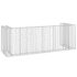 vidaXL Gabion Wall for Garbage Bins Galvanised Steel 325x100x110 cm - Image 5
