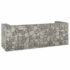 vidaXL Gabion Wall for Garbage Bins Galvanised Steel 325x100x110 cm