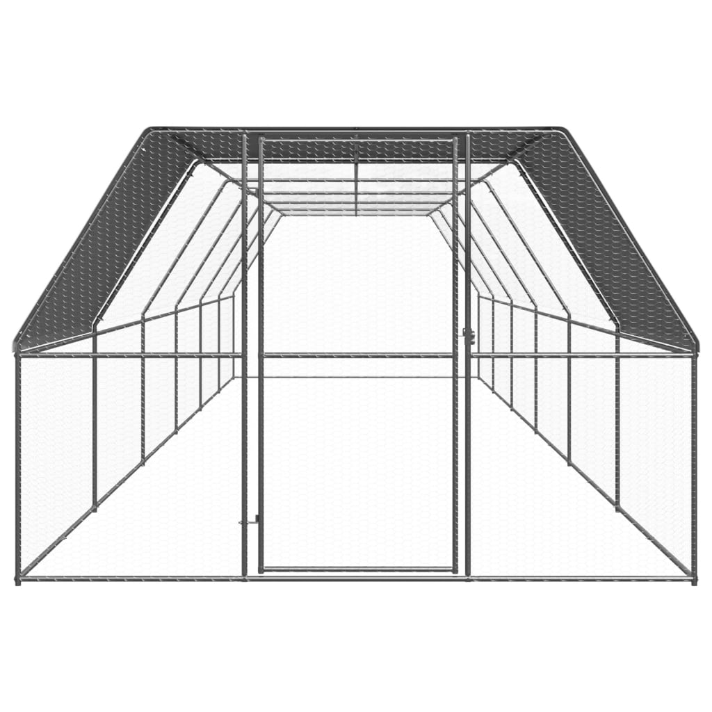 8720286764763_g_en_hd_1 vidaXL Outdoor Chicken Cage 3x12x2 m Galvanised Steel - Image 2