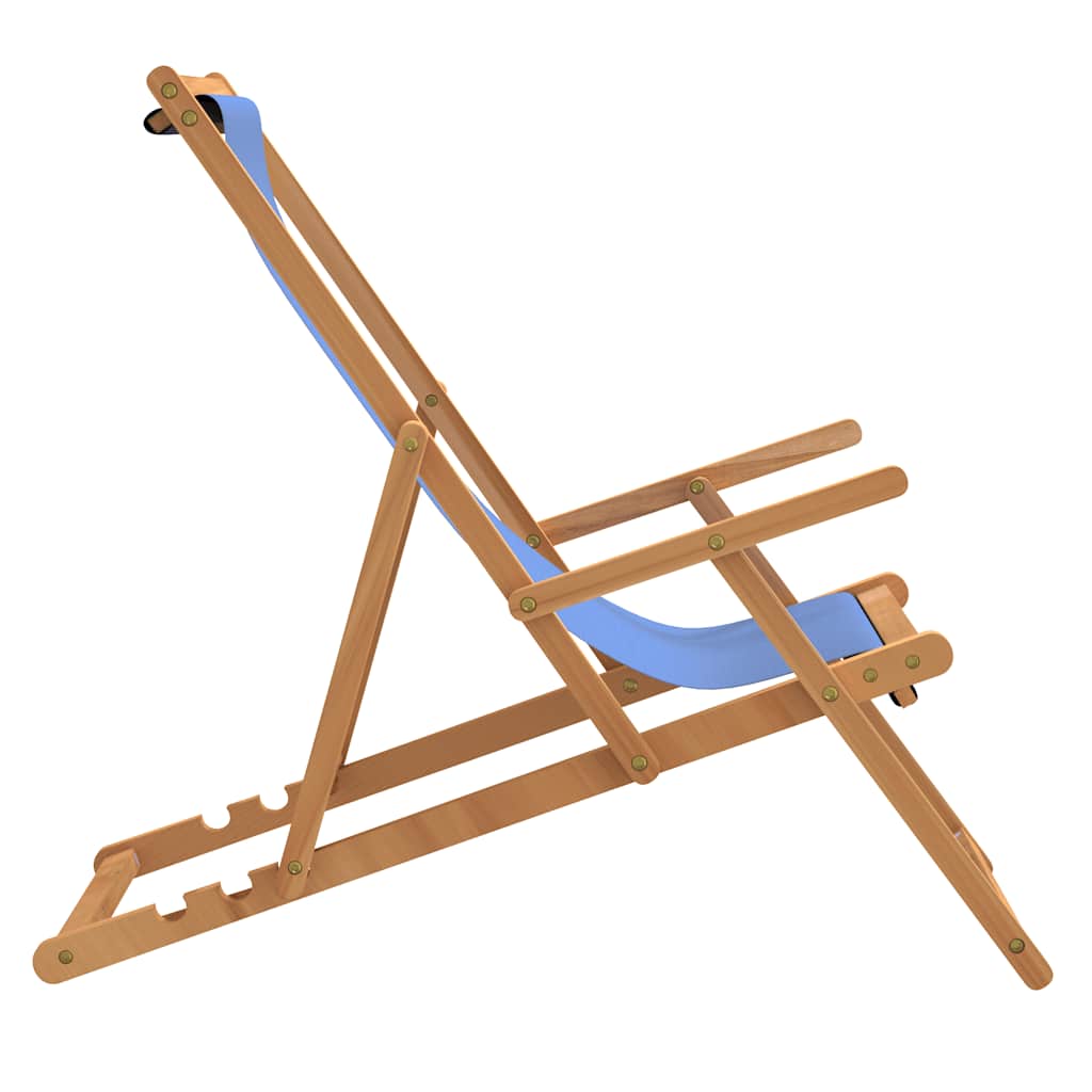 8720286766705_g_en_hd_2 vidaXL Folding Beach Chair Solid Wood Teak Blue - Image 4