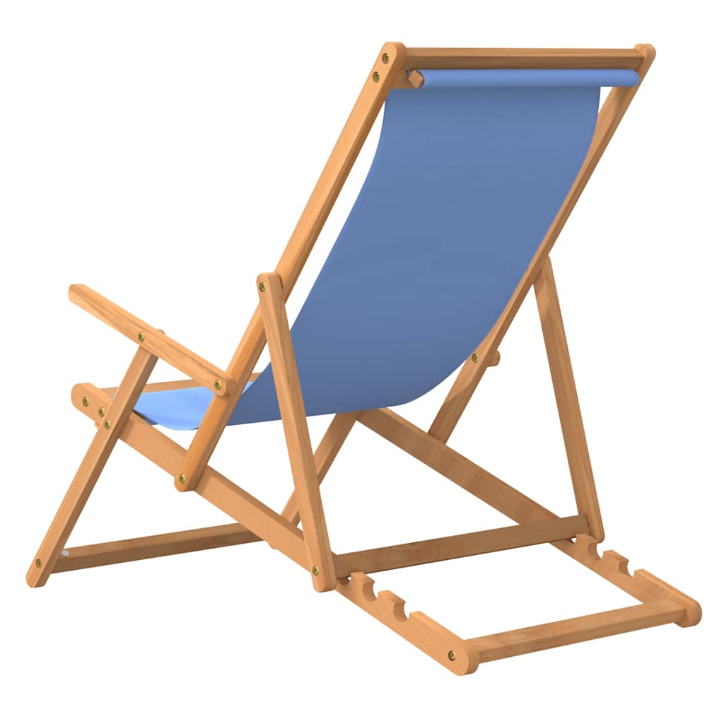 8720286766705_g_en_hd_3 vidaXL Folding Beach Chair Solid Wood Teak Blue - Image 5