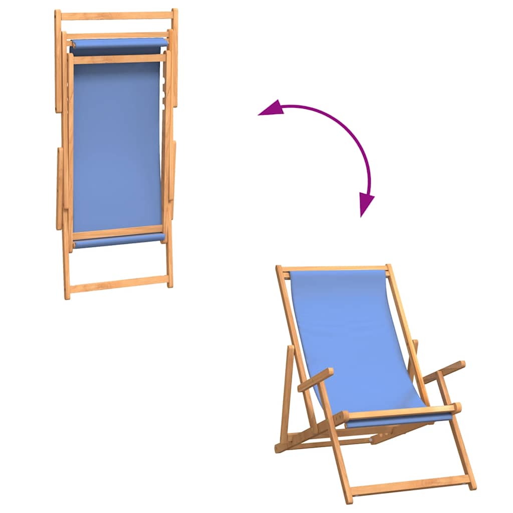 8720286766705_g_en_hd_5 vidaXL Folding Beach Chair Solid Wood Teak Blue - Image 7