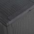 vidaXL Garden Storage Box 90L Black PP Rattan - Image 8