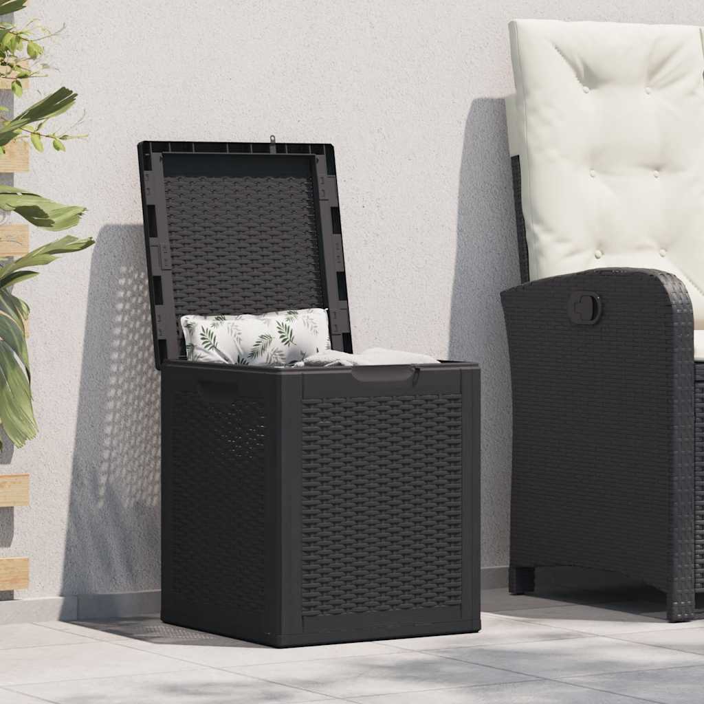 8720286767962_m_en_hd_1 vidaXL Garden Storage Box 90L Black PP Rattan - Image 1