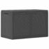 vidaXL Garden Storage Box 180L Black PP Rattan - Image 2