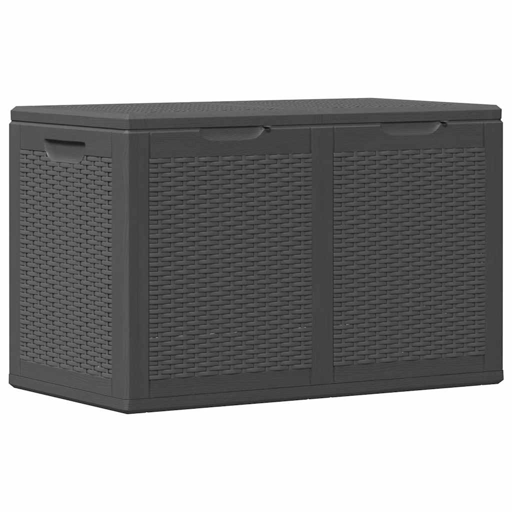 8720286767979_a_en_hd_1 vidaXL Garden Storage Box 180L Black PP Rattan - Image 2