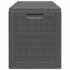 vidaXL Garden Storage Box 180L Black PP Rattan - Image 5