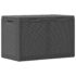 vidaXL Garden Storage Box 180L Black PP Rattan - Image 6