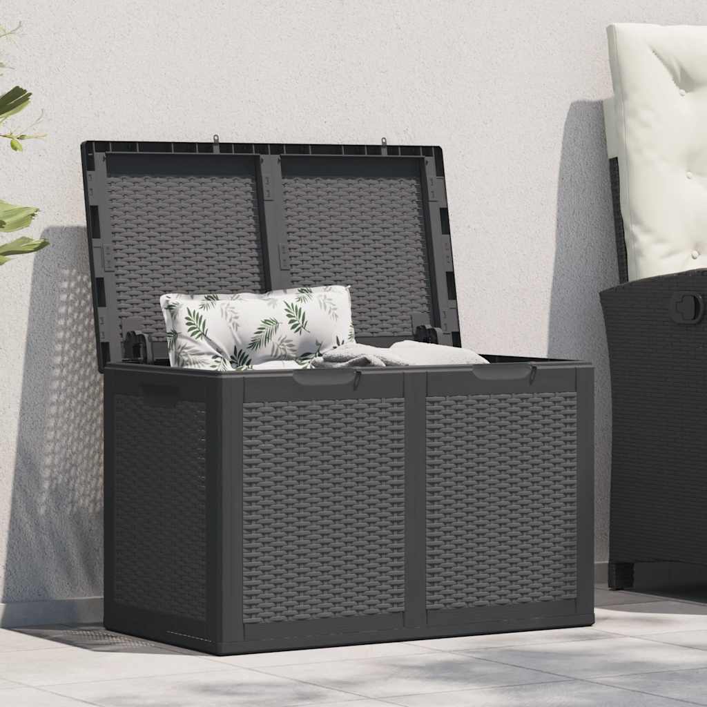 8720286767979_m_en_hd_1 vidaXL Garden Storage Box 180L Black PP Rattan - Image 1