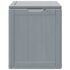 vidaXL Garden Storage Box 90L Grey PP Wood Look - Image 3