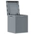 vidaXL Garden Storage Box 90L Grey PP Wood Look - Image 4