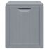 vidaXL Garden Storage Box 90L Grey PP Wood Look - Image 5