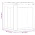 vidaXL Garden Storage Box 90L Grey PP Wood Look - Image 9