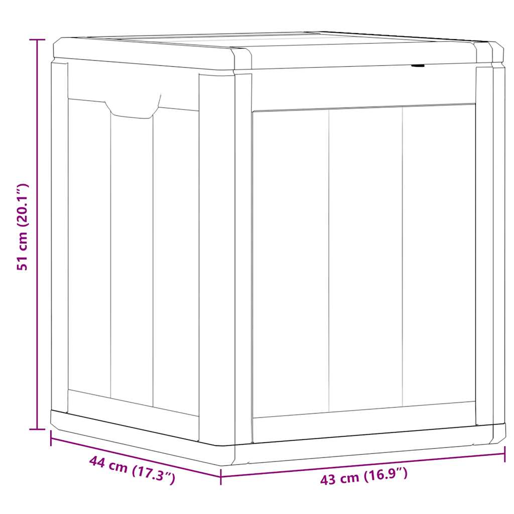 8720286768020_g_en_hd_7 vidaXL Garden Storage Box 90L Grey PP Wood Look - Image 9