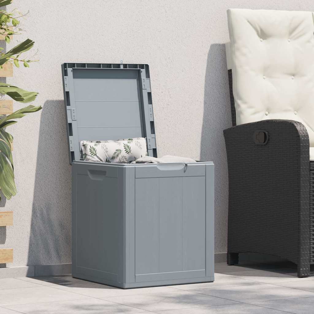 8720286768020_m_en_hd_1 vidaXL Garden Storage Box 90L Grey PP Wood Look - Image 1