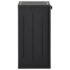 vidaXL Garden Storage Cabinet Black 65x45x88 cm PP Rattan - Image 4